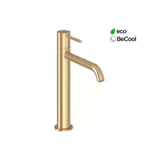 Espirit álló mosdócsaptelep BeCool 250 mm leeresztő nélkül ES 014.61GLB, gold