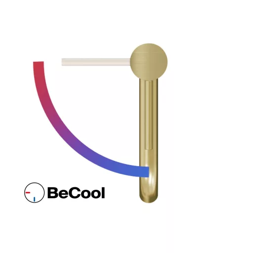 Espirit álló mosdócsaptelep BeCool 250 mm leeresztő nélkül ES 014.61GLB, gold