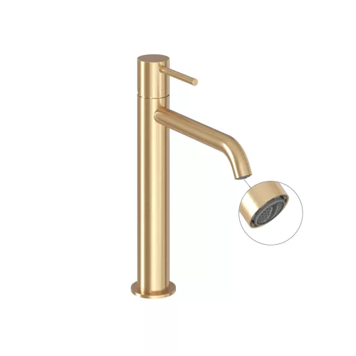 Espirit álló mosdócsaptelep BeCool 250 mm leeresztő nélkül ES 014.61GLB, gold