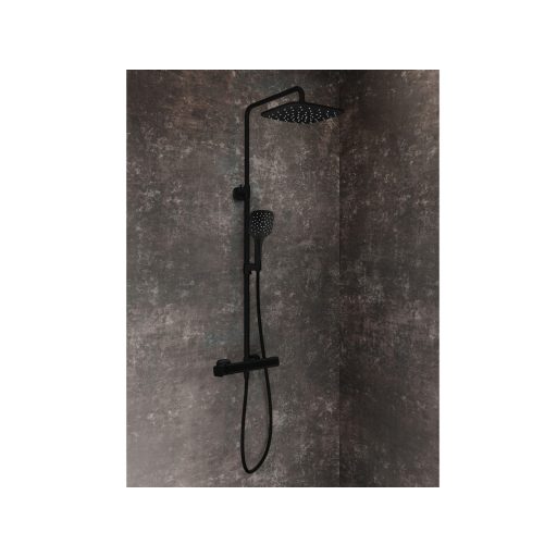 10° Free zuhanyoszlop nem termosztatikus, zuhanyszettel TD F 098.20BLM, matt fekete