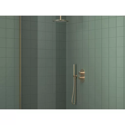 Fali kiállás integrált zuhanyrózsa tartóval 706.60GLB, gold