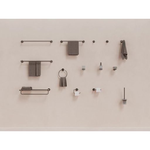 Kona KN 311.20GB törölközőtartó 60 cm, szálcsiszolt grafit