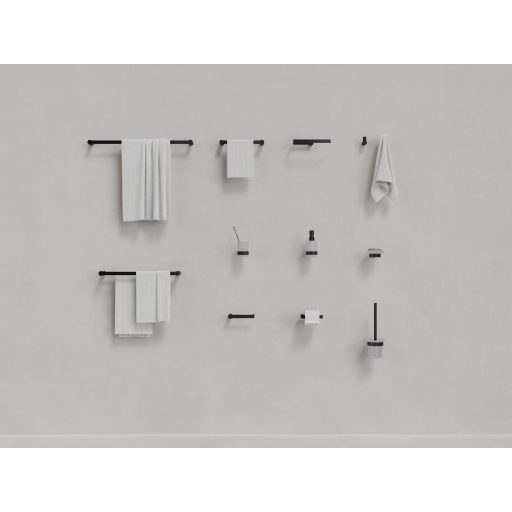 Fold FD 320.20BLM dupla törölközőtartó 45 cm, matt fekete