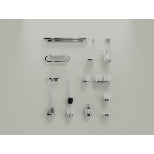 Chrome CR II 210.00CR pohártartó üvegpohárral, króm