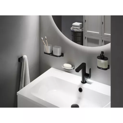 Chrome CR II 231.20BLM szappanadagoló-tartó adagolóval, matt fekete