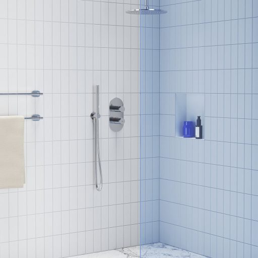 Mennyezeti kar 704.00CR, 30 cm króm