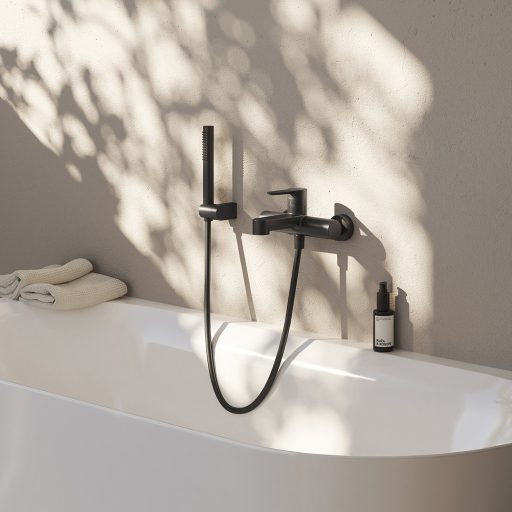 Zuhanyrózsa standard 957.20BL, fekete