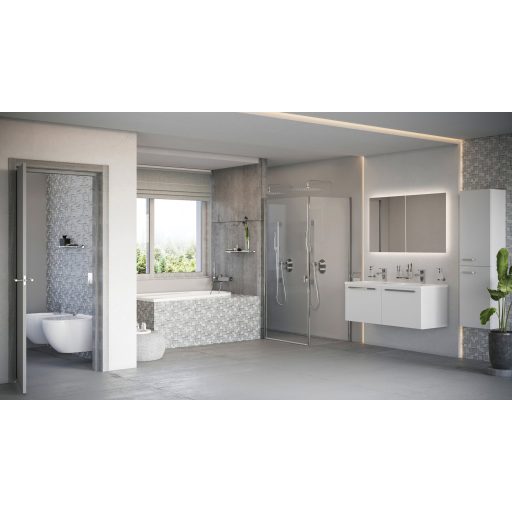 Esőztető zuhanyfej Slim négyzetalakú 400 mm 982.02CR, króm