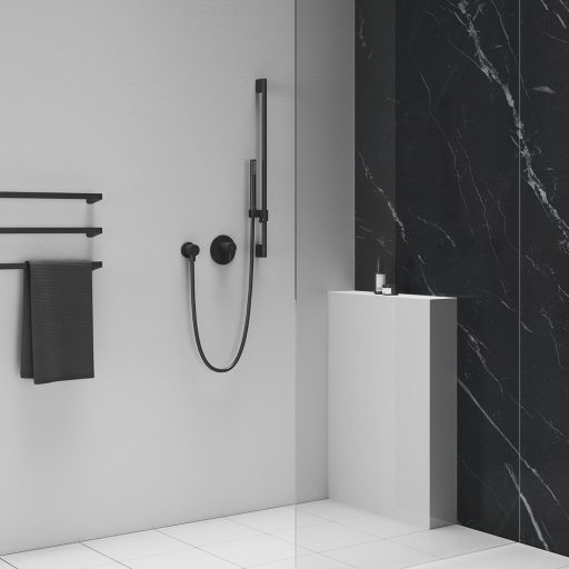 Zuhanygégecső 150 cm SatinFlex 913.22BLM, matt fekete