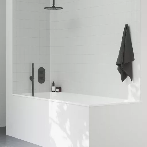 Esőztető zuhanyfej köralakú, 250 mm 980.20BLM, matt fekete