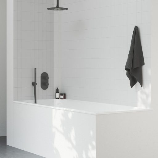 Mennyezeti kar 704.21BLM, 30 cm matt fekete