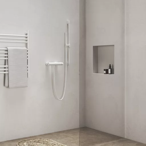 Állítható zuhanytartó rúd 70 cm 974.10WV, White Velvet