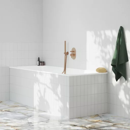 Fali kiállás integrált zuhanyrózsa tartóval 706.60RGB, rose gold