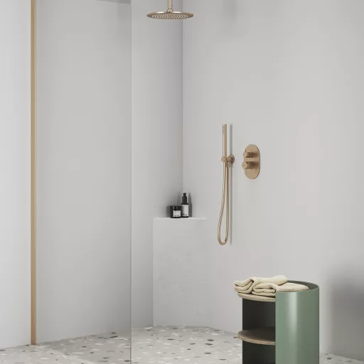 Fali kiállás integrált zuhanyrózsa tartóval 706.60RGB, rose gold