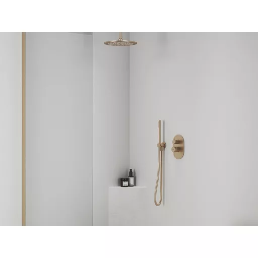 Fali kiállás integrált zuhanyrózsa tartóval 706.60RGB, rose gold