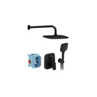   10° Free falsík alatti zuhanyszett TD F 090.21BLM.O2, matt fekete