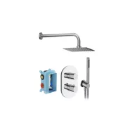   Chrome II falsík alatti zuhanyszett termo CR II 090.02CR.O2.RB071, króm