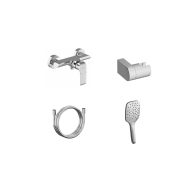 Flat fali zuhanycsaptelep szettel, króm FL 032.00CR+S