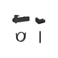 Chrome fali zuhanycsaptelep szettel, fekete CR II 032.20BL+S