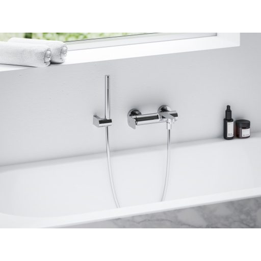 Eleganta fali kádcsaptelep szettel, króm EL 022.00CR+S