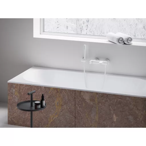 Eleganta fali kádcsaptelep szettel, fehér EL 022.10WV+S