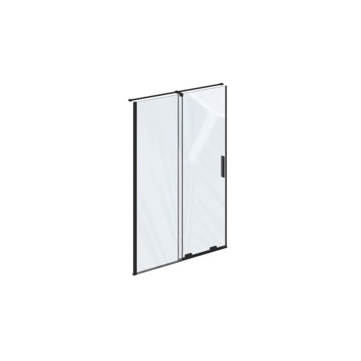 RODP2 100 zuhanyajtó fekete+transparent