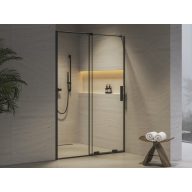 RODP2 120 zuhanyajtó fekete+transparent