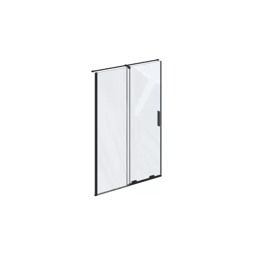 RODP2 120 zuhanyajtó fekete+transparent