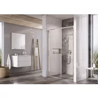 Blix Slim BLSDP2-110 zuhanyajtó krómhatású+transparent