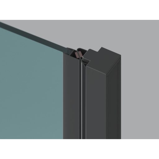 COOL! COSD1-90 zuhanyajtó fekete+transparent