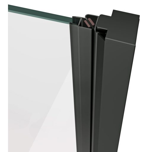 COOL! COSD2-100 zuhanyajtó fekete+transparent