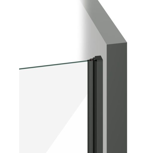 COOL! COSD2-110 zuhanyajtó fekete+transparent