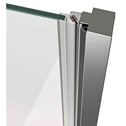 COOL! COSD2-120 zuhanyajtó krómhatású+transparent