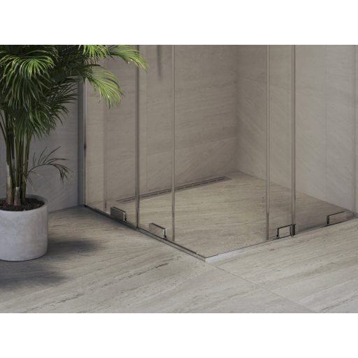 RORV2 80x80 zuhanykabin krómhatású+transparent