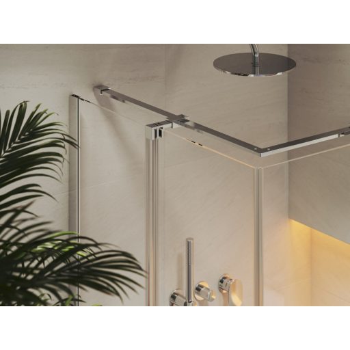 RORV2 90x90 zuhanykabin krómhatású+transparent