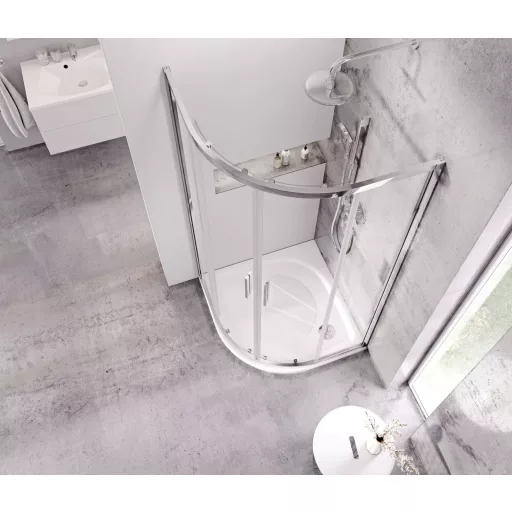 Bliy Slim BLSCP4 80x80 zuhanykabin krómhatású+transparent