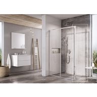 Blix Slim BLSPS-90 fix oldalfal krómhatású+transparent