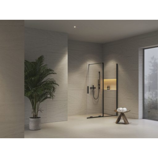 ROWI 140 zuhanykabin fekete+transparent