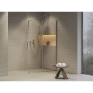 ROWI 140 zuhanykabin krómhatású+transparent