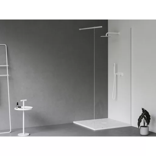 Slate Pro zuhanytálca 80x80 matt fehér