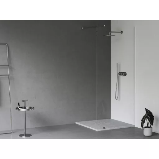 Slate Pro zuhanytálca 80x80 Smoke Grey