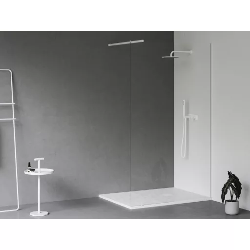 Slate Pro zuhanytálca 100x80 matt fehér
