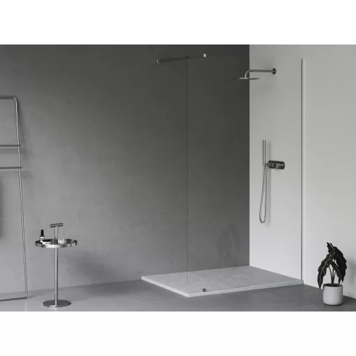 Slate Pro zuhanytálca 100x80 Smoke Grey