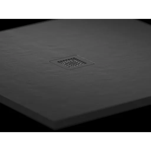 Slate Pro zuhanytálca 160x90 matt fekete