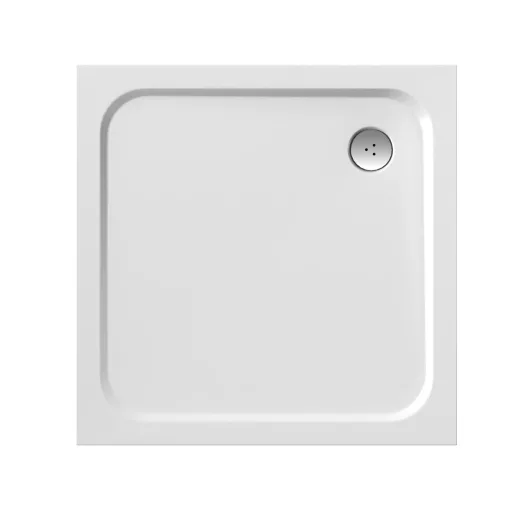 Perseus Pro Chrome 80x80 zuhanytálca fehér