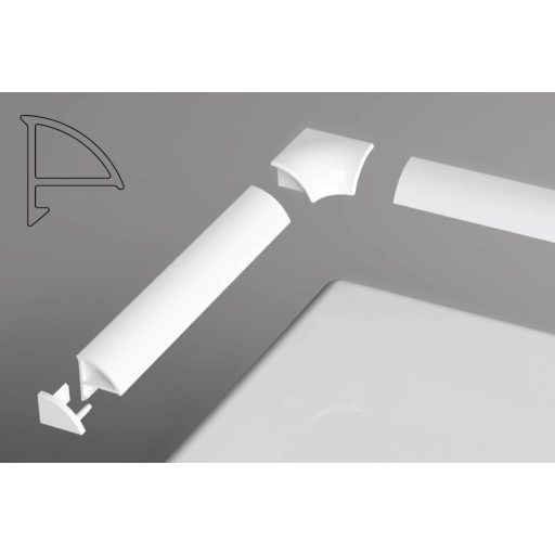 Vízvető léc 6 / 2000 (fehér)