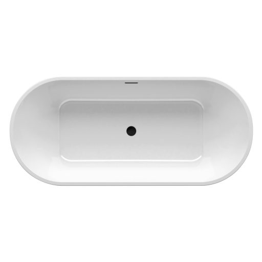 Ravak Akrilkád SOLO 1780x800 fehér/FEKETE szabadonálló, fekete lefolyóval