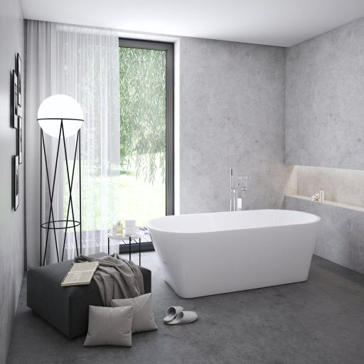 Ravak Akrilkád SOLO 1780x800 fehér/FEKETE szabadonálló, fekete lefolyóval