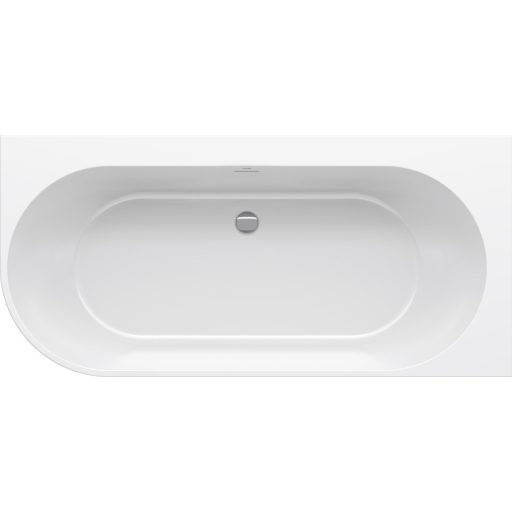 Freedom Corner 170x80 akrilkád, jobb, fehér, fehér/fekete/króm lefolyó