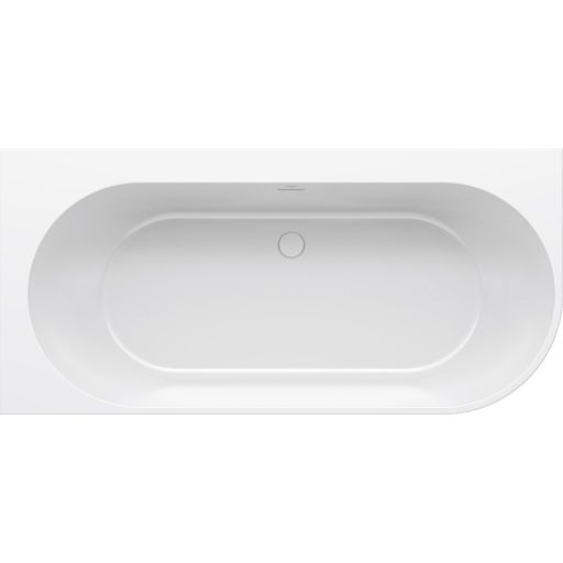 Freedom Corner 170x80 akrilkád, bal, fehér, fehér/fekete/króm lefolyó